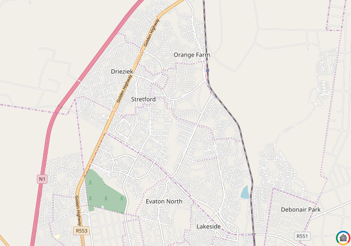 Map location of Stretford